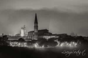 Duomo di Arezzo nebbia