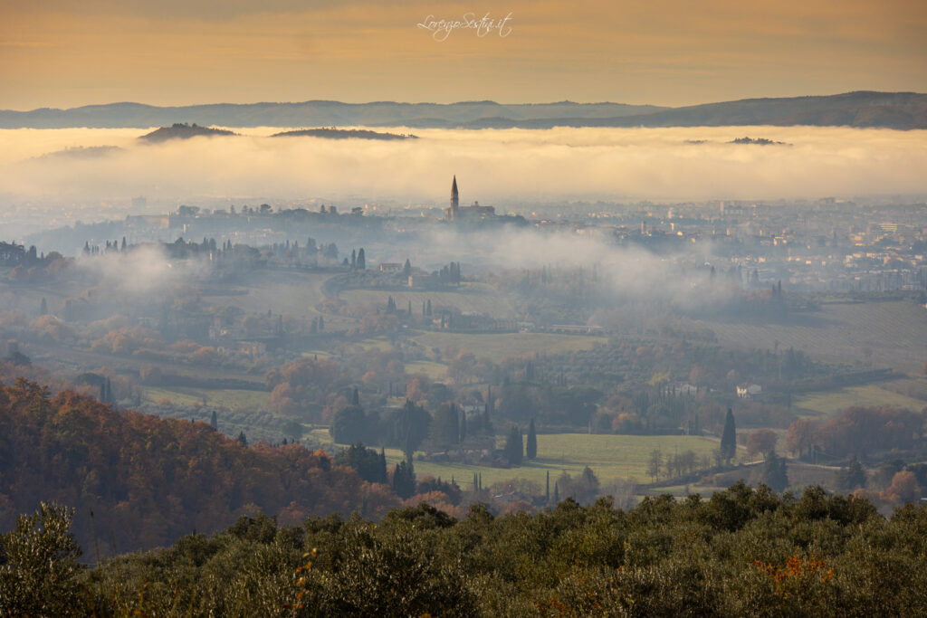 Arezzo nella nebbia